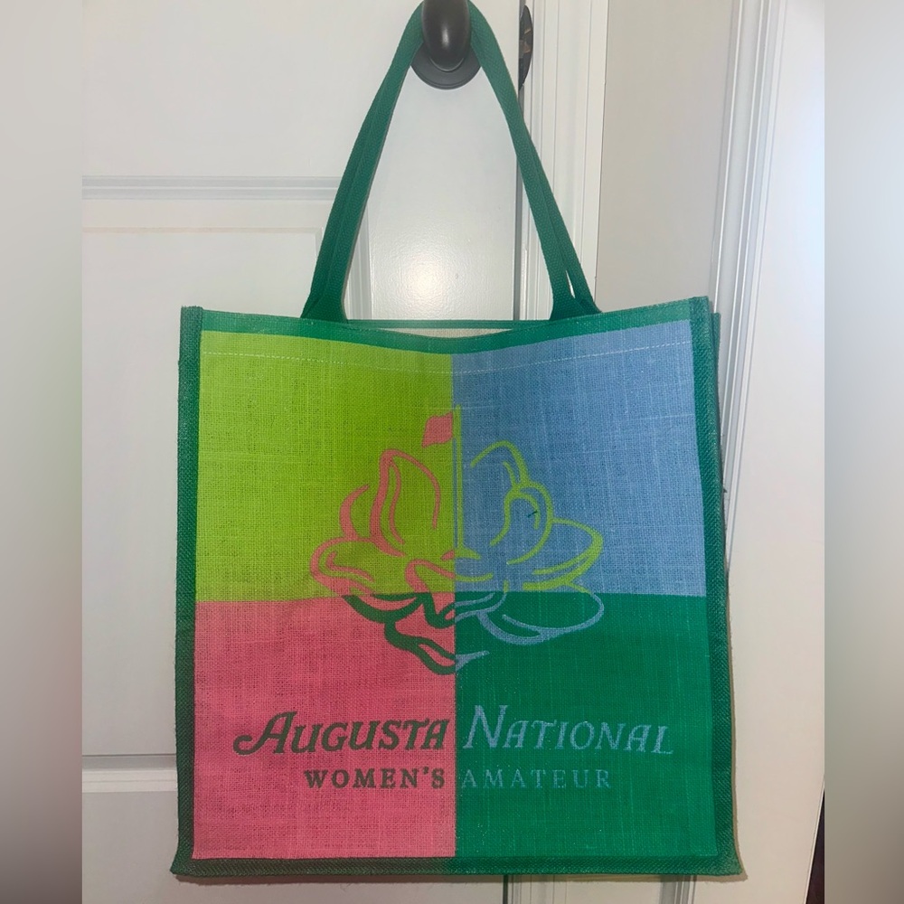 ⛳️ Masters 2025 Augusta National Womens Amateur Large Jute Tote 🆓SHIPPING!